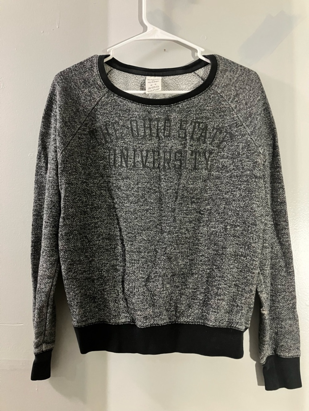 PINK Victoria's Secret Black & Heather Gray Crewneck Sweatshirt